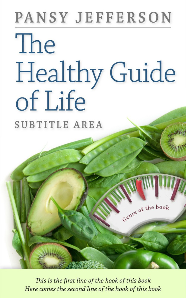 Front view of Beryl Green #3132 - Premade Health & Mind & Body Book Cover