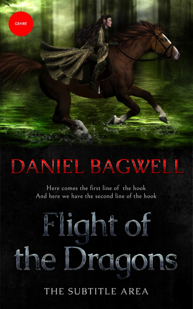 Front view of Marshland #3276 - Premade Fantasy Book Cover