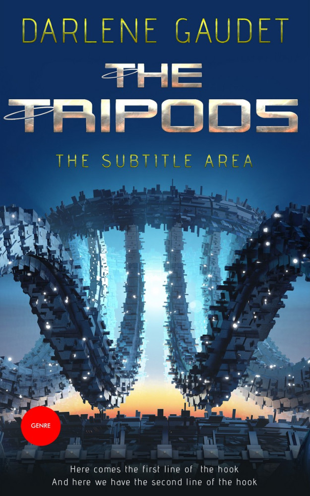 Front view of Cello #3288 - Premade Science Fiction Book Cover