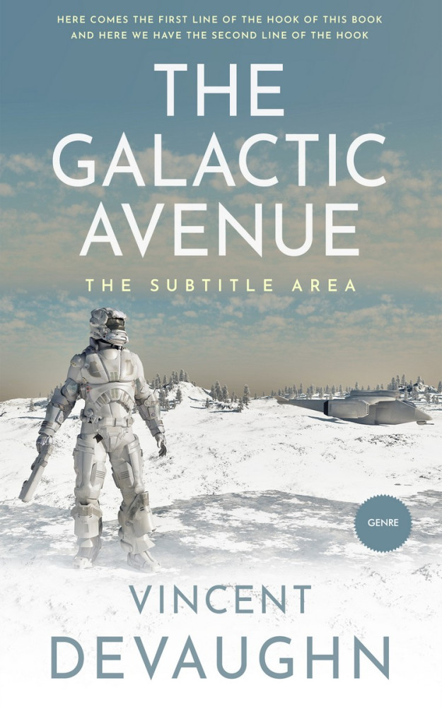 Front view of Granny Smith #3308 - Premade Science Fiction Book Cover