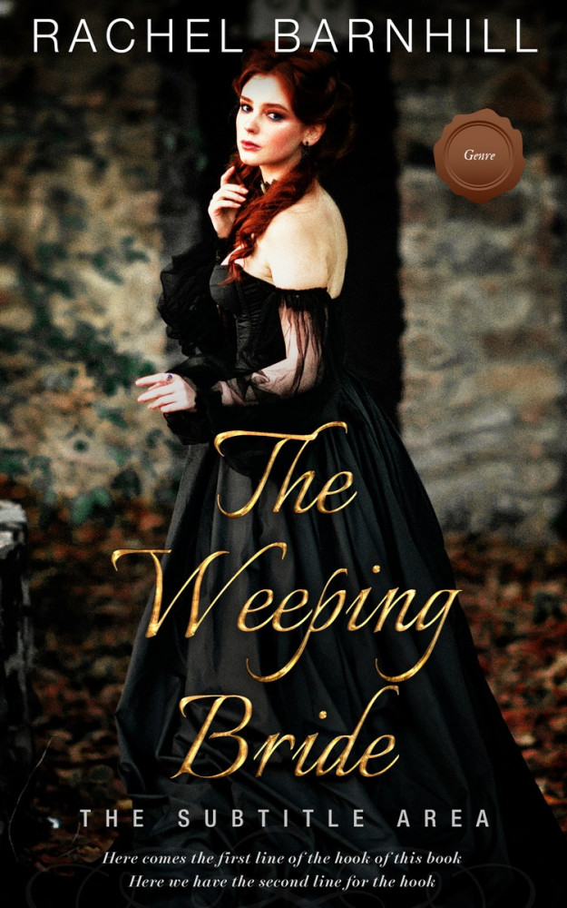 Front view of Rangoon Green #3467 - Premade Fantasy Book Cover