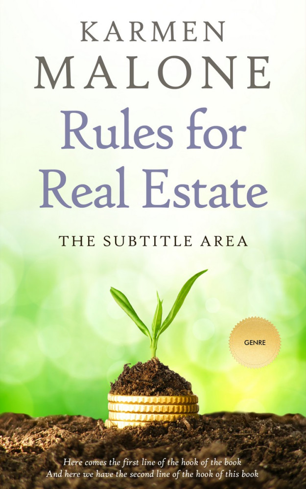 Front view of Thatch Green #3500 - Premade Business Book Cover