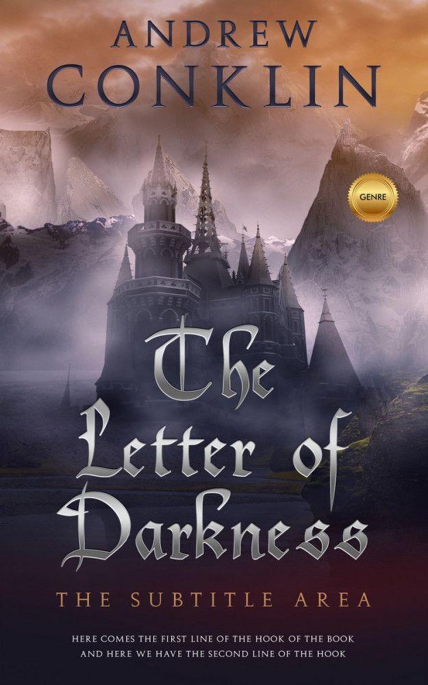 Front view of Blackcurrant #3509 - Premade Fantasy Book Cover