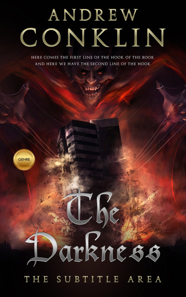 Front view of Night Rider #3513 - Premade Apocalyptica Book Cover