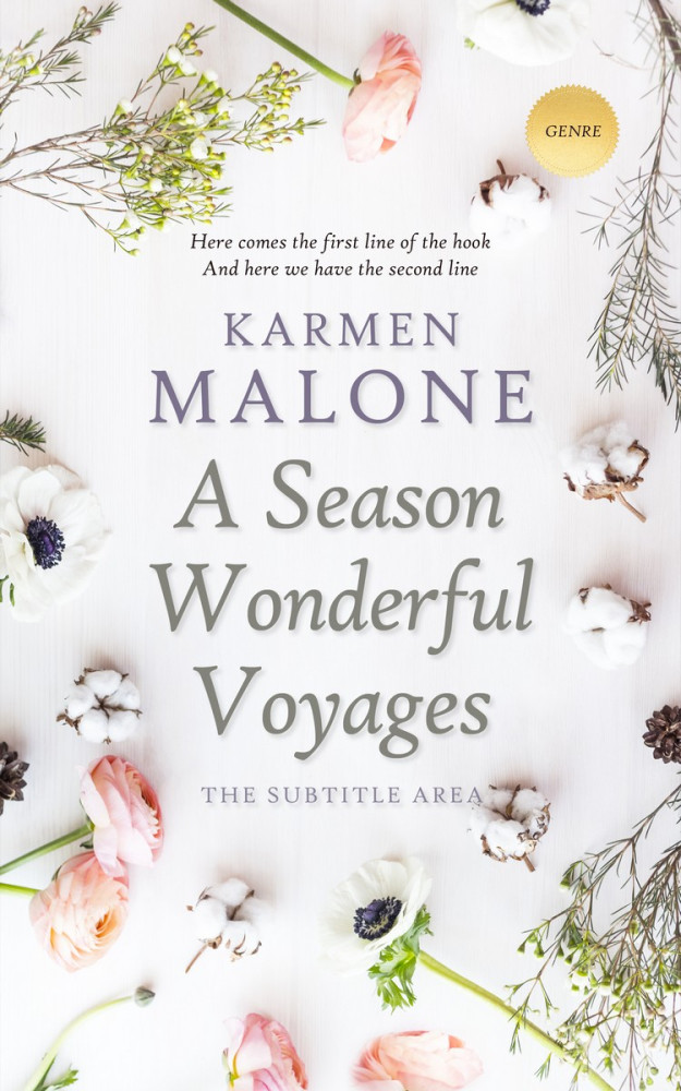 Front view of Ebb #3530 - Premade Romance Book Cover