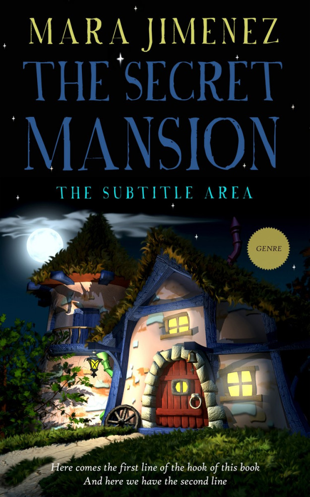 Front view of Indian Khaki #3534 - Premade Fantasy Book Cover