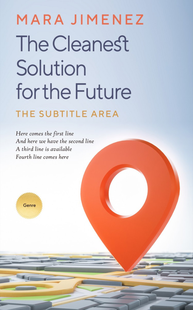 Front view of Geyser #3555 - Premade Business Book Cover