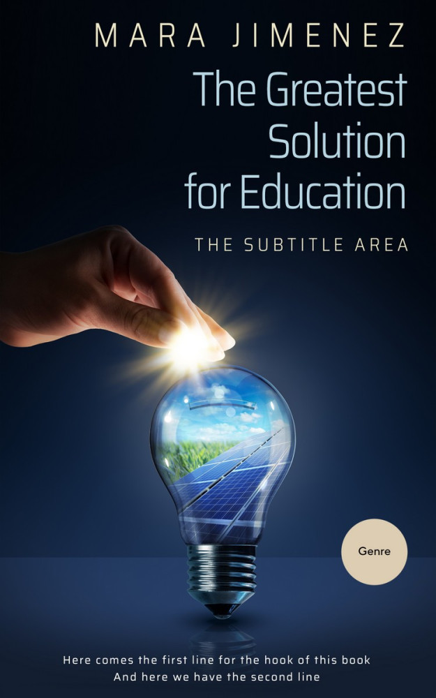 Front view of Ebony #3558 - Premade Business Book Cover