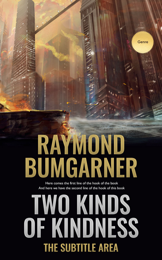 Front view of Sorrell Brown #3566 - Premade Science Fiction Book Cover