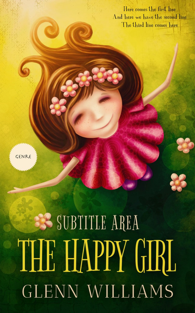 Front view of Deep Forest Green #3704 - Premade Fantasy Book Cover