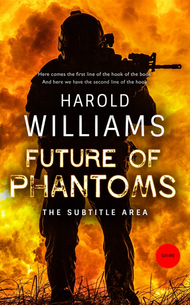 Front view of Graphite #3710 - Premade Apocalyptica Book Cover