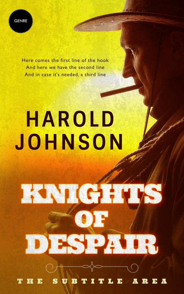 Front view of Rebel #3715 - Premade Western Book Cover