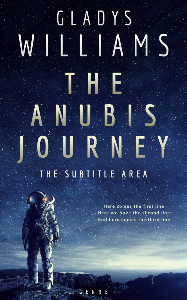 Front view of Bunting #3765 - Premade Science Fiction Book Cover