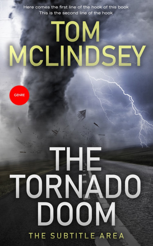 Front view of Tuna #3788 - Premade Action & Adventure Book Cover