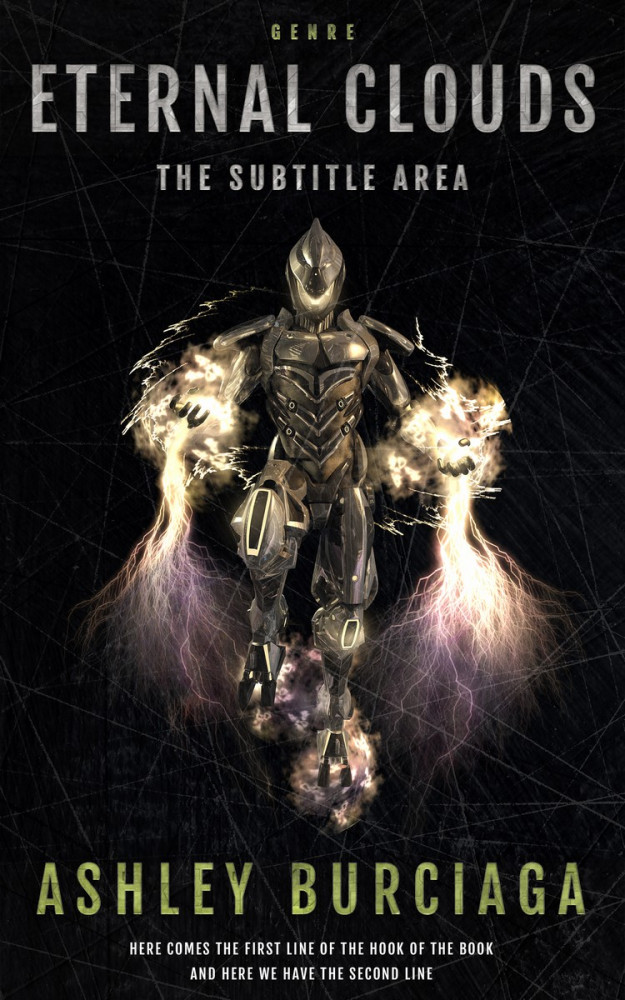 Front view of Woodsmoke #3876 - Premade Science Fiction Book Cover