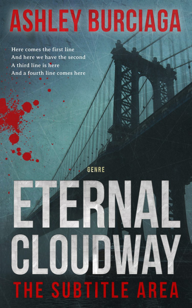 Front view of Limed Spruce #3884 - Premade Mystery & Thriller & Suspense Book Cover