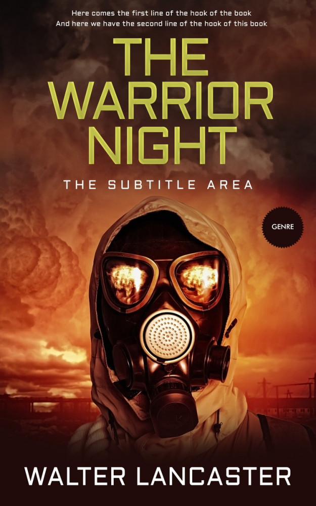 Front view of Raw Sienna #3932 - Premade Apocalyptica Book Cover