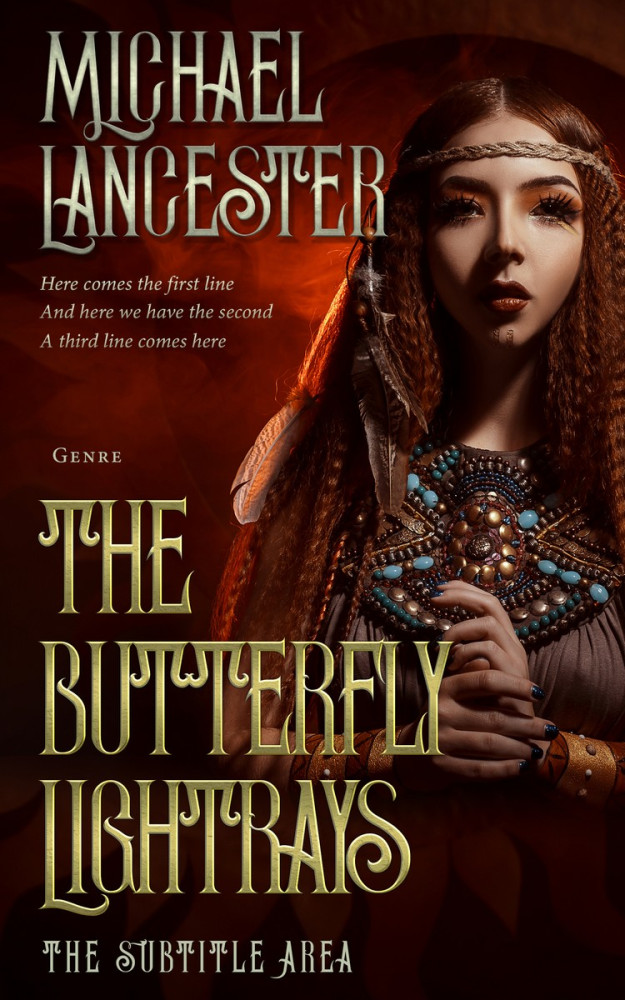 Front view of Wood Bark #4023 - Premade Fantasy Book Cover