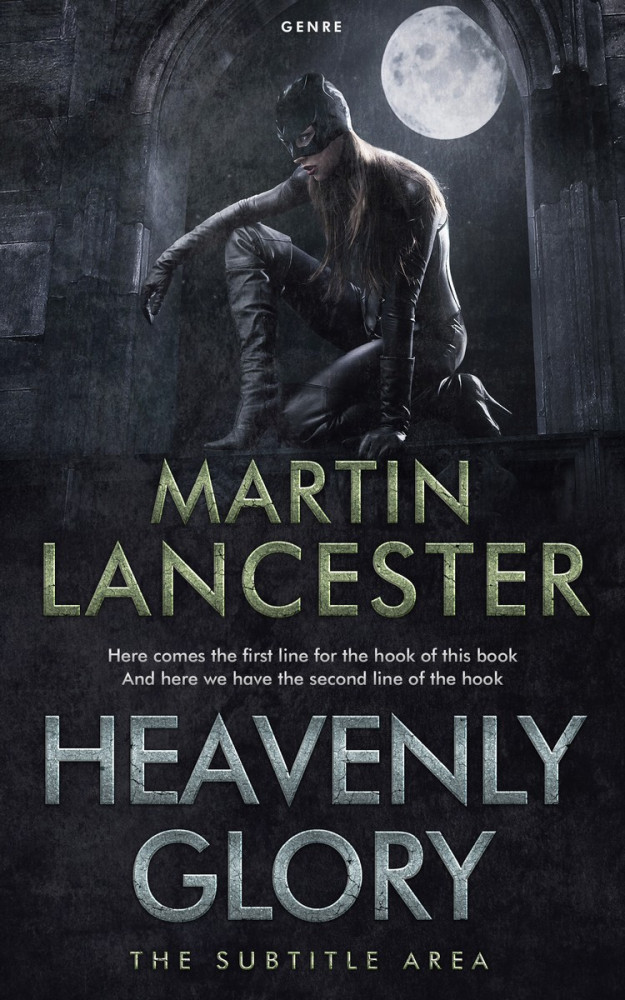 Front view of Shark #4045 - Premade Action & Adventure Book Cover