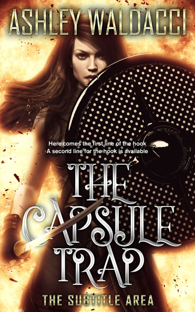 Front view of Eclipse #4295 - Premade Fantasy Book Cover