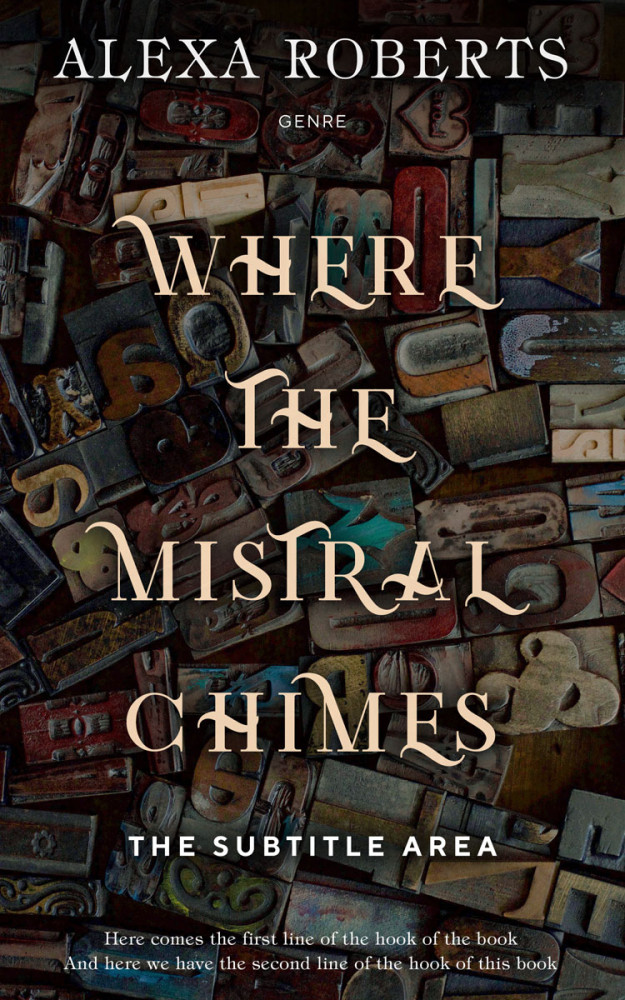 Front view of Cocoa Brown #4357 - Premade Abstract Book Cover | BookCoverZone