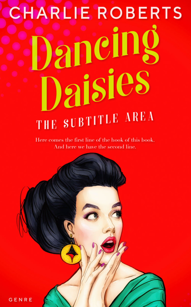 Front view of Timber Green #4379 - Premade Chick Lit Book Cover