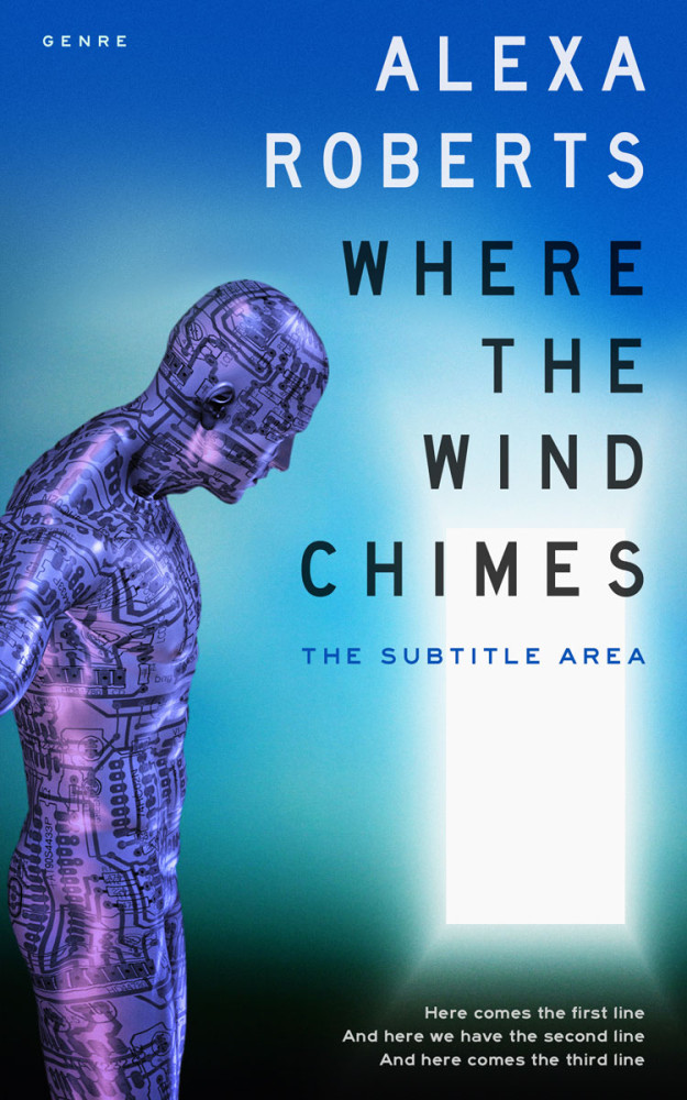 Front view of Azure #4400 - Premade Science Fiction Book Cover