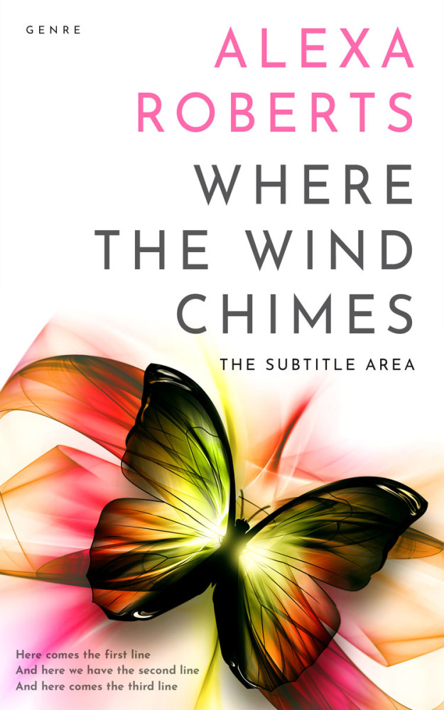 Front view of Mandys Pink #4419 - Premade Poetry Book Cover | BookCoverZone