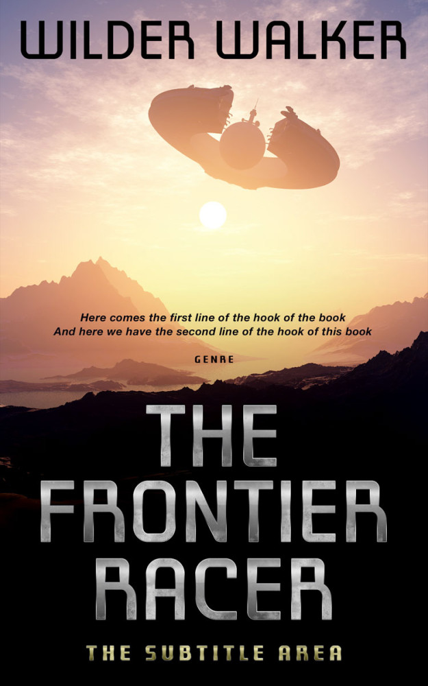 Front view of Cod Gray #4492 - Premade Science Fiction Book Cover