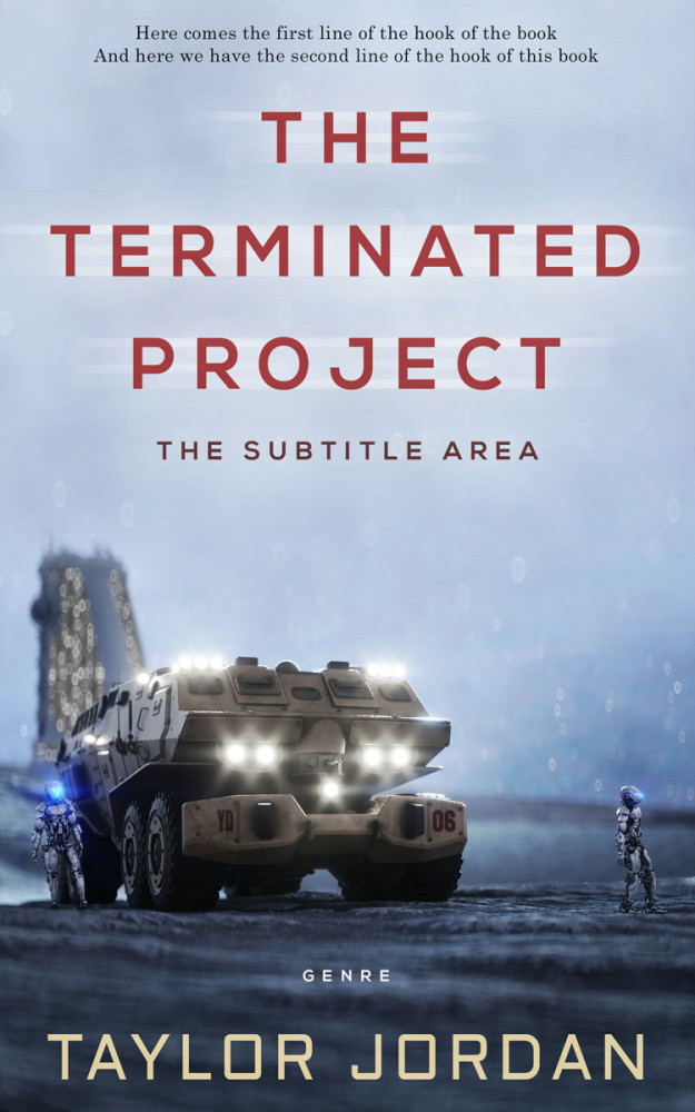 Front view of Botticelli #4527 - Premade Apocalyptica Book Cover