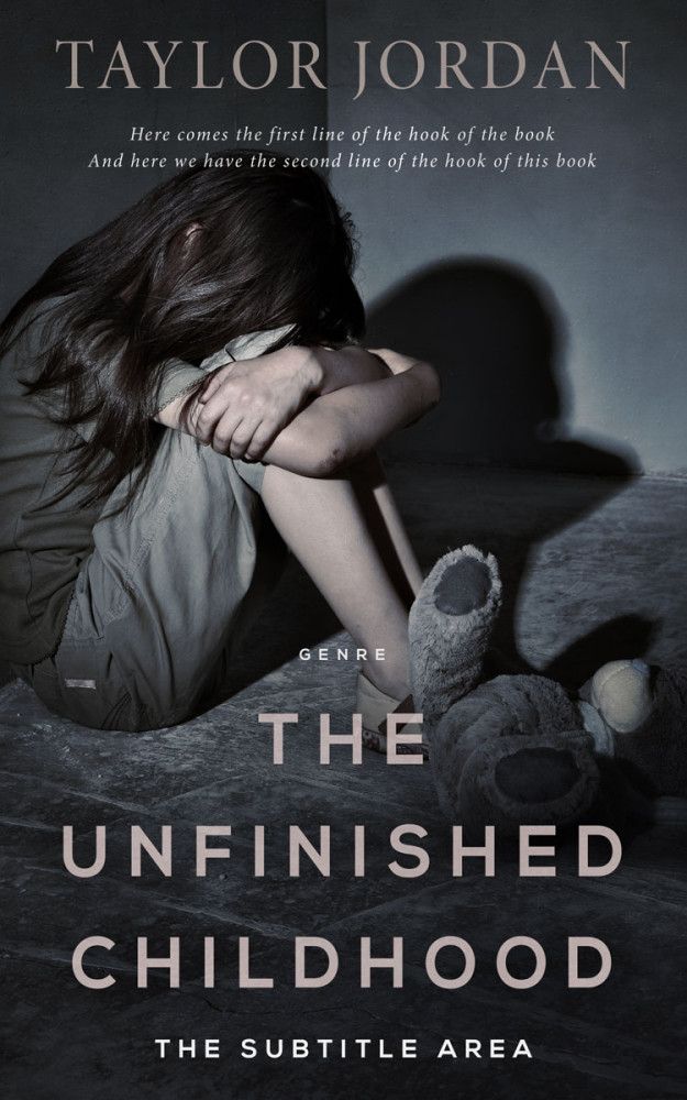 Front view of Shark #4542 - Premade Literary Fiction Book Cover