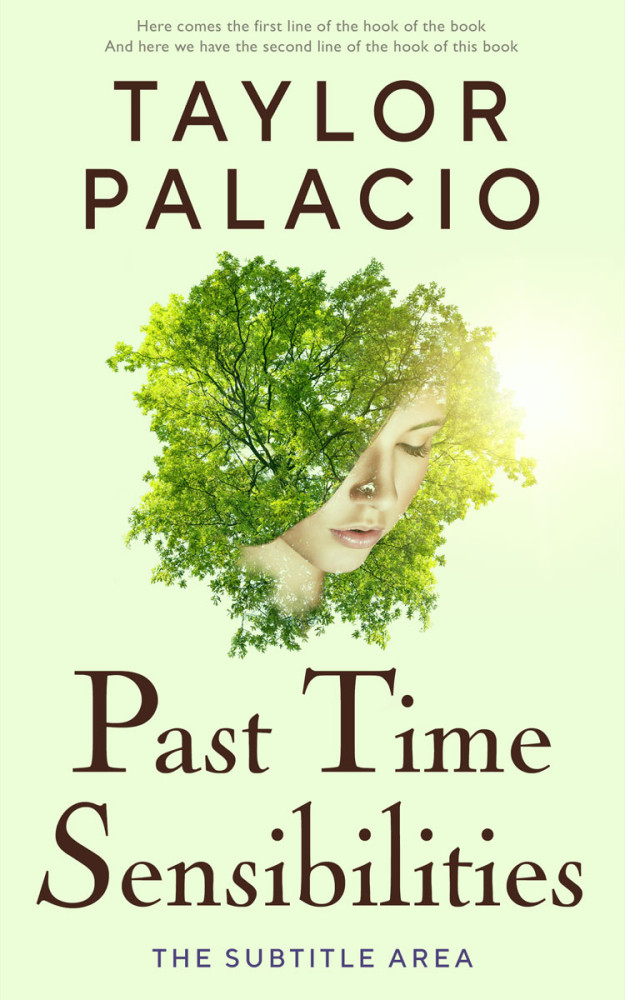 Front view of Feta #4586 - Premade Poetry Book Cover | BookCoverZone