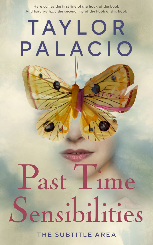 Front view of Foggy Gray #4594 - Premade Abstract Book Cover