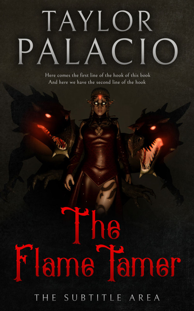 Front view of Zeus #4617 - Premade Fantasy Book Cover