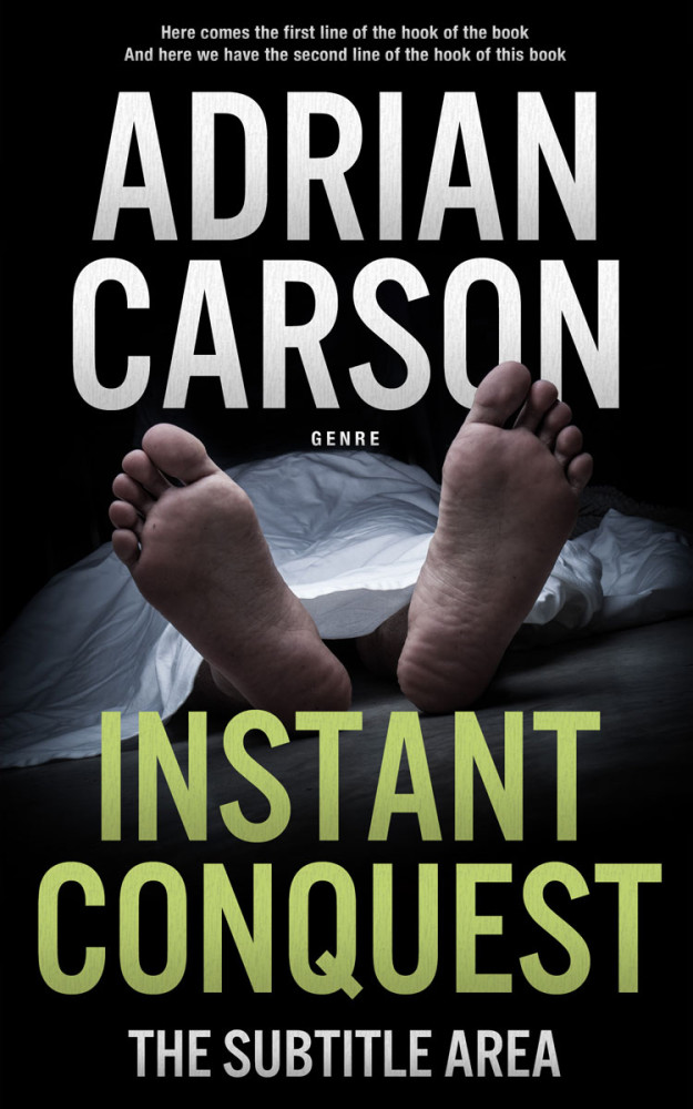 Front view of Cod Gray #4673 - Premade Mystery & Thriller & Suspense Book Cover