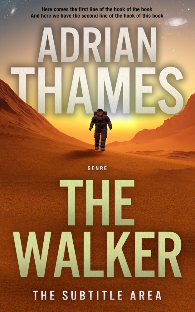 Front view of Nutmeg #4706 - Premade Science Fiction Book Cover