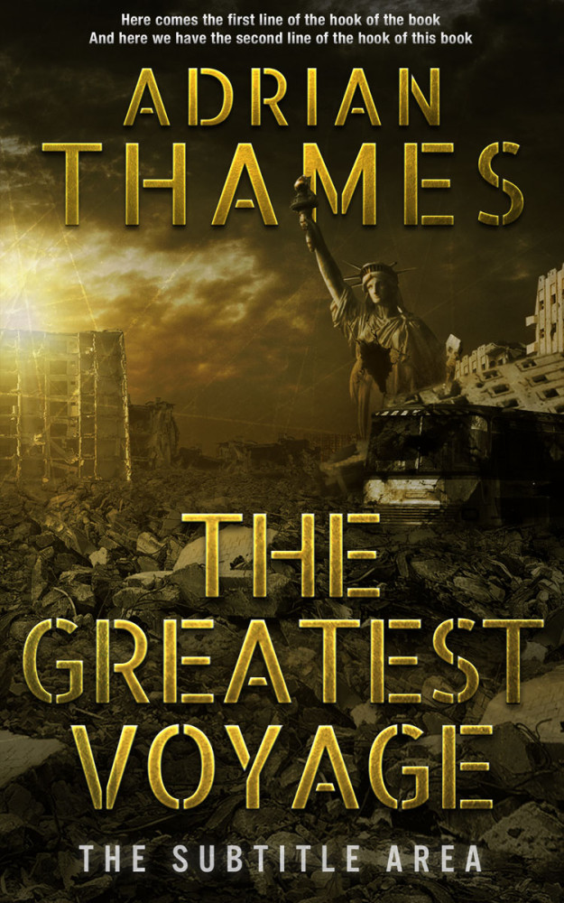 Front view of Mikado #4725 - Premade Apocalyptica Book Cover