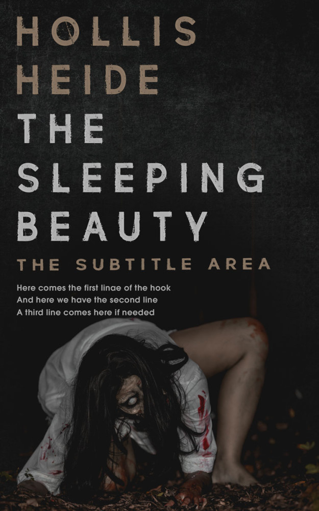 Front view of Cod Gray #4792 - Premade Horror Book Cover