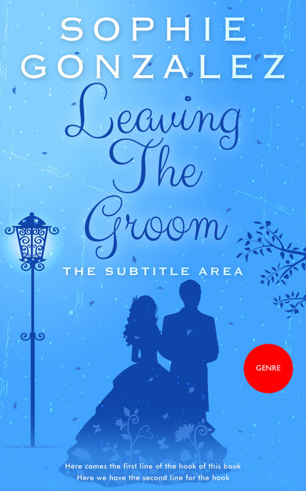 Front view of Cornflower Blue #4826 - Premade Romance Book Cover