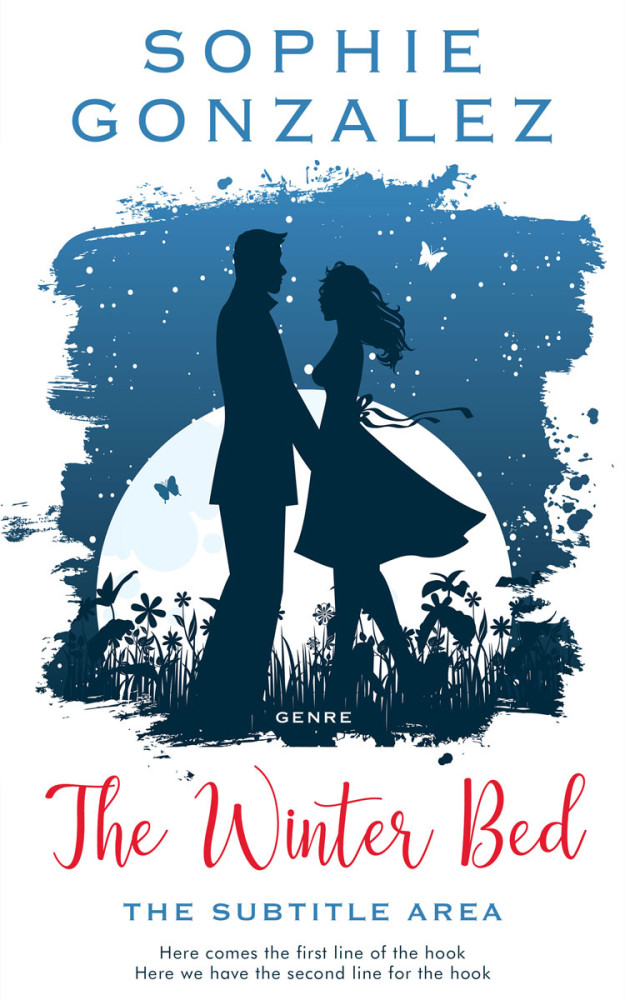 Front view of Blumine #4839 - Premade Romance Book Cover