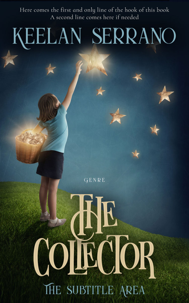 Front view of Outer Space #4866 - Premade Fantasy Book Cover