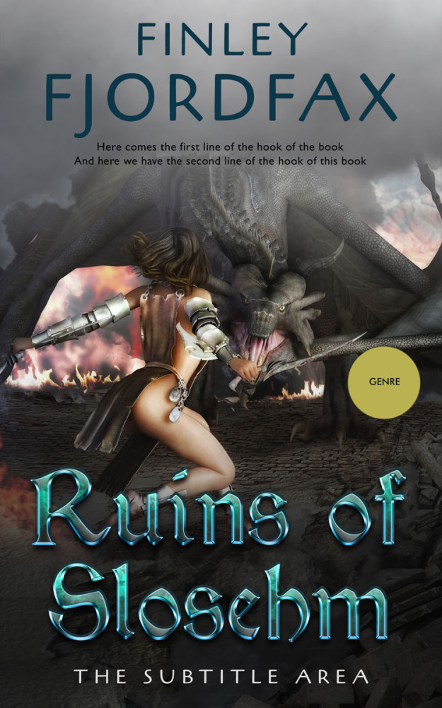 Front view of Heavy Metal #4880 - Premade Fantasy Book Cover