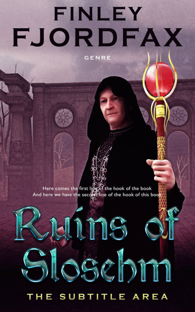 Front view of Cocoa Brown #4884 - Premade Fantasy Book Cover