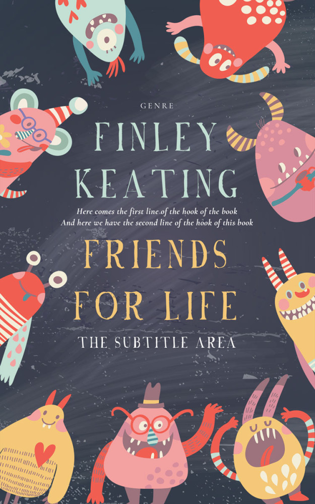 Front view of Tonys Pink #4921 - Premade Fantasy Book Cover