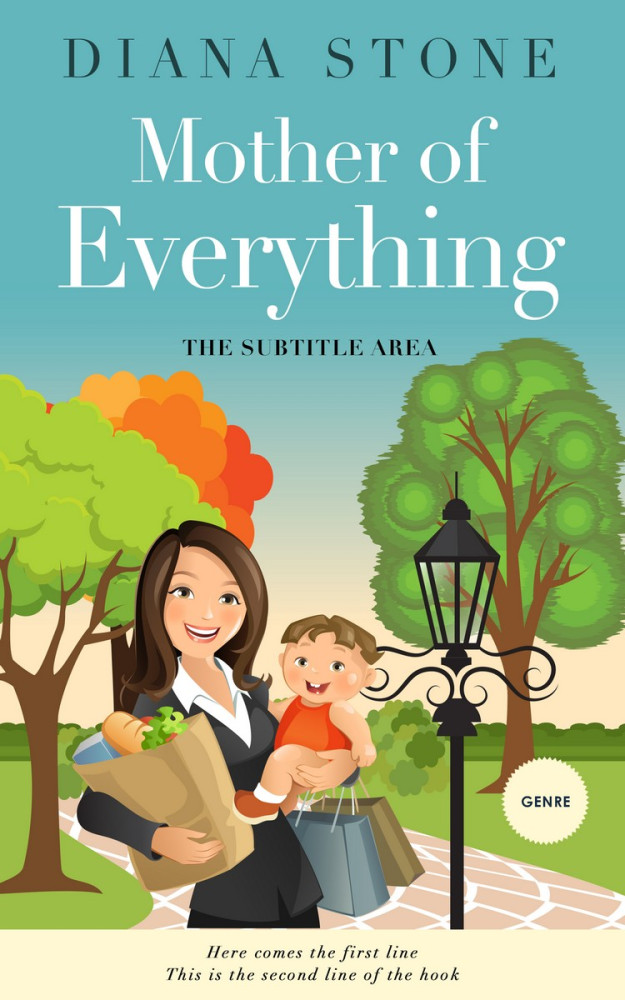 Front view of Tradewind #5044 - Premade Chick Lit Book Cover