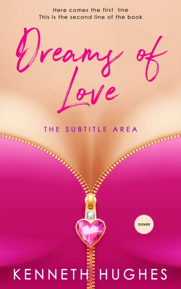 Front view of Mandys Pink #5131 - Premade Erotica Book Cover