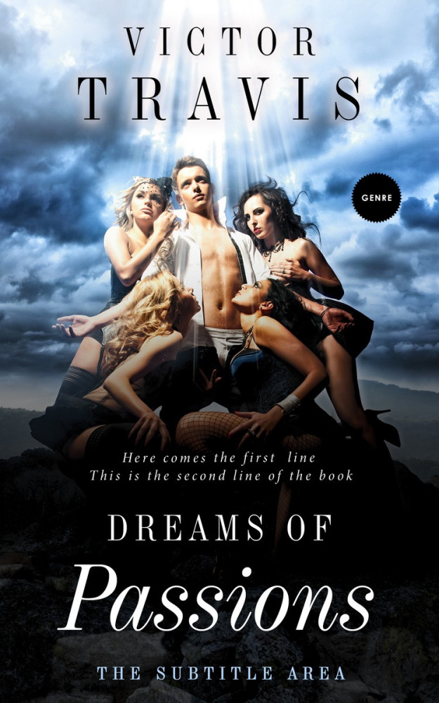 Front view of Woodsmoke #5142 - Premade Erotica Book Cover