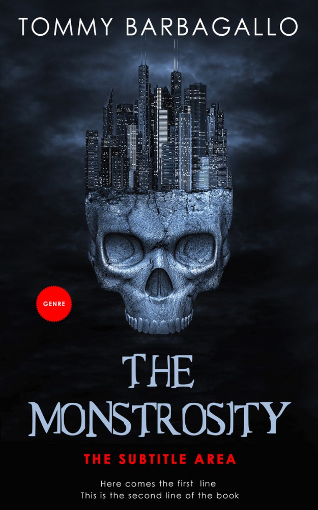 Front view of Bunker #5148 - Premade Horror Book Cover