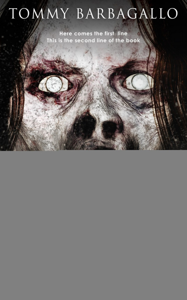 Front view of Tide #5159 - Premade Horror Book Cover