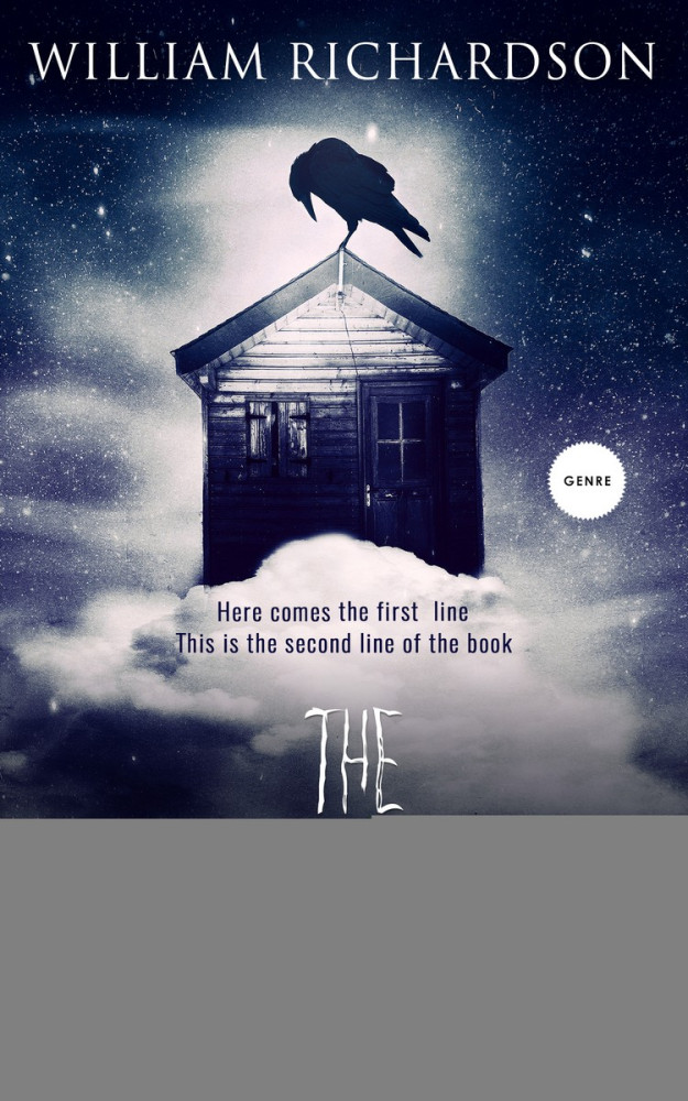 Front view of Pale Slate #5167 - Premade Fantasy Book Cover